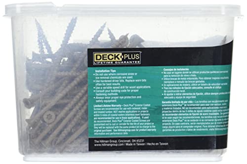 Deck Plus Wood Screws Bundle - 3" x #10 Tan 5lb and 4" x #10 Brown 5lb