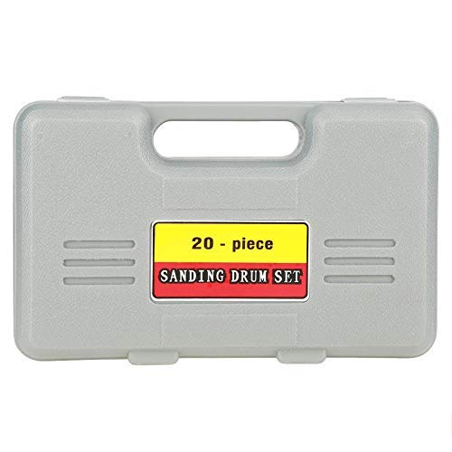 Pack of 20 spindle sander sanding machine sanding sleeves tool set sanding sleeves with case for drill