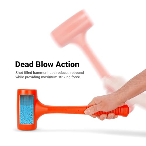 Capri Tools 10099 C099 Deadblow Hammer Orange PU, 4 lb.