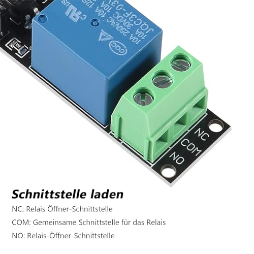 ARCELI Pack of 5 Optocoupler Module, 1 Channel 3V Relay Power Switch Board Opto Isolation High Level Trigger for IOT ESP Development Board