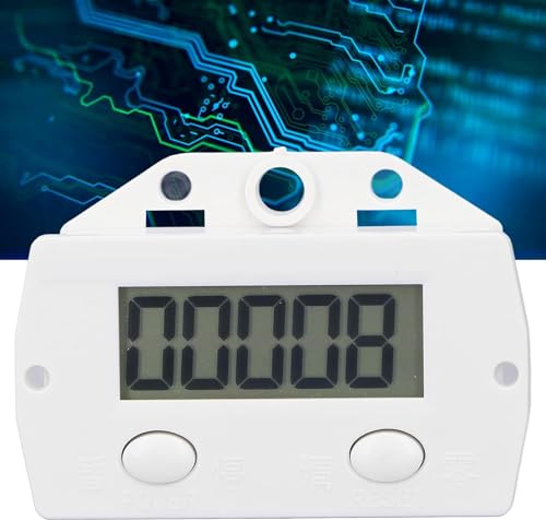 0-99999 Counter, Punch Digital Electronic Counter LCD Mesh Counter with Magnetic Induction Switch, for Industrial Punching Machine, Machine Tools and Assembly Lines