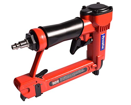 Pneumatic Upholstery Staple Gun, 21 Gauge 1/2" Wide Crown Air Stapler Kit, by 1/4-Inch to 5/8-Inch, 1/4-Inch to 5/8-Inch, with 3000 Staples