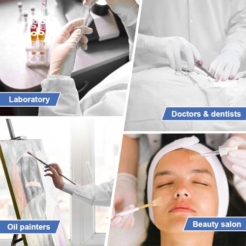 1 x disposable protective gown, polypropylene, disposable gown, with contact closure, breathable, disposable protective gown, white