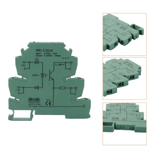 Optocoupler, PLC Relay, MRI-3.3D48 DC Separate Photoelectric Coupler, Separate PLC Relay Module, Input 3.3VDC, Output 3-48VDC