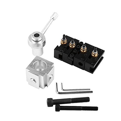 Lathe Head Tool, Aluminum Alloy Mini Power Lathe Tool Holder Accessories Set Post and Holder Kit, Comprehensive Multifunctional Power Lathe Machine Tool Holding Accessories