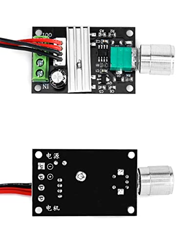QWORK 1203BB 6V 12V 24V 3A 80W DC Motor Speed Controller (PWM) Adjustable Reversible Motor Driver Switch
