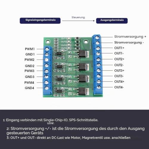 Pwm Fet Mosfet 3 4 Channel PWM 4 Channel Mos Fet Module PLC Amplifier Board Driver Module 3 20V to 3.7 27Vdc 10A