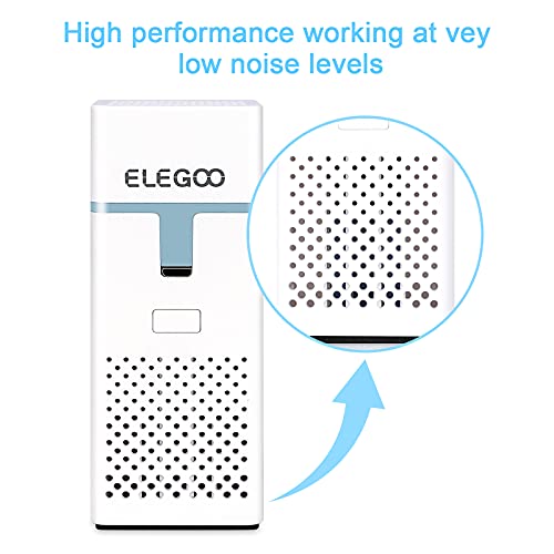 ELEGOO Mini Air Purifier with Replaceable Activated Carbon Filter for LCD,DLP,MSLA Resin 3D Printer Odor Control Black 2