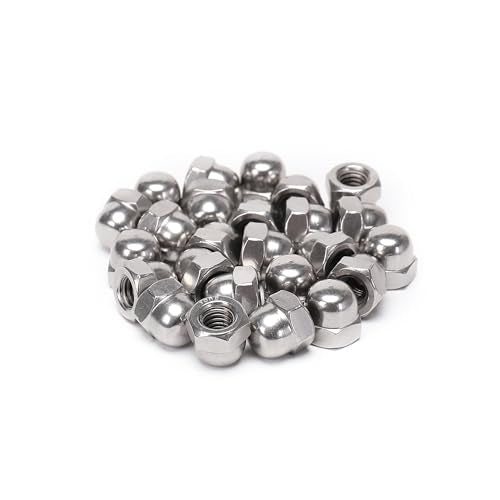 25 Pieces 3/8-16 Acorn Hex Cap Dome Head Nuts, 304 Stainless Steel 18-8, Bright Finish (Pack of 2) 3/8-16 x 16mm (Pack of 2)
