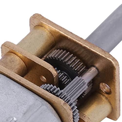 DC Gear Motor N20 DC 6V Brushes 50 RPM/100 RPM/400 RPM Electric Micro Torque with Torque Metal Gear for Electrical Equipment of the Fan Reusable Packaging (100 RPM) 100RPM