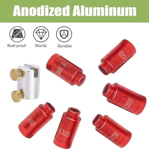 Headspace Gauge Comparator Kit【14 Inserts &6 Bushings】 with Tin Box