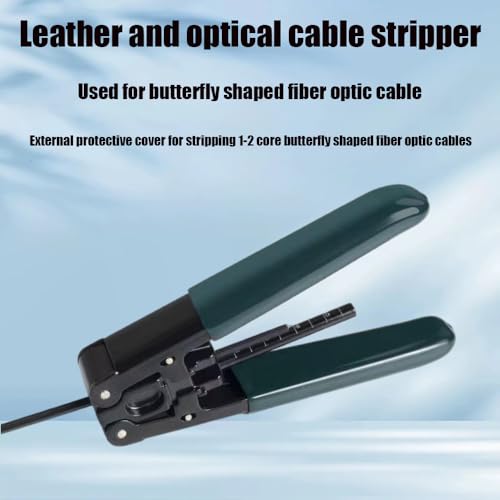 Fiber optic termination tool kit with fiber optic Cold Welding cleaver and 3-port Fiber optic stripper FTTH Fiber optic cable stripping pliers tool bag