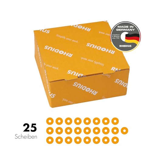 RHODIUS XT38 X-LOCK Metal Cutting Disc 125mm x 1.0mm x 22.23mm (Pack of 25) | For stainless steel and steel, made in Germany, fast and precise cuts, long service life, for X-LOCK angle grinders Pack of 25 125 x 1.0 X-LOCK