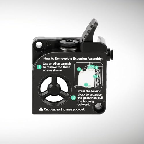 Creality Official K2 Plus Extruder Front Cover Kit,3D Printer Extruder Front Shell Assembly for K2 Plus, K2 Plus Combo