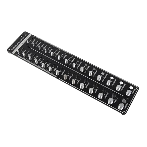 Topyond Nut and Bolt Thread Checker, SUS304 Stainless Steel Gauge with