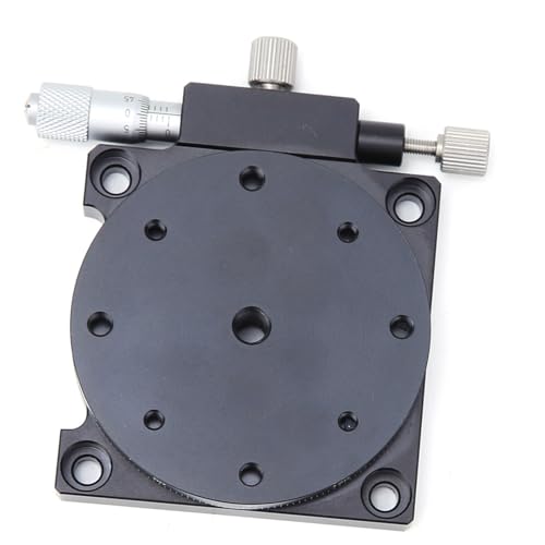 RS60-L Manual Linear Stage Trimming Aluminum Alloy 60mm Diameter Micrometer Drive 0 01mm Accuracy Anodized