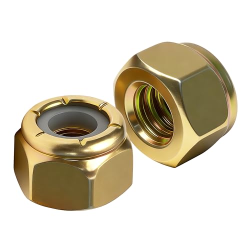 Mywish 50Pcs 3/8 Rivet Nuts & 25 Pcs 3/8-16 Lock Nuts, Nylon Insert Locknuts, Coarse Thread Hex Nuts, 3/8-16 Nut Threaded Inserts Rivnuts, Rivnuts Rivets Nutserts, Rivets for Metal Hardware Nuts