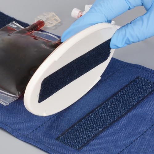 Medarchitect IV Injection Pad, Portable IV Exercise Kit, Veno Puncture Injection Practice Pad for Medical Training, White Plastic