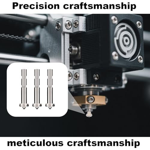 3pcs 0.6mm Integrated Nozzles for Anycubic Kobra 3 Max Combo, Quick Change High Flow High Speed Print Head Extruder Kit Hot End Replacement