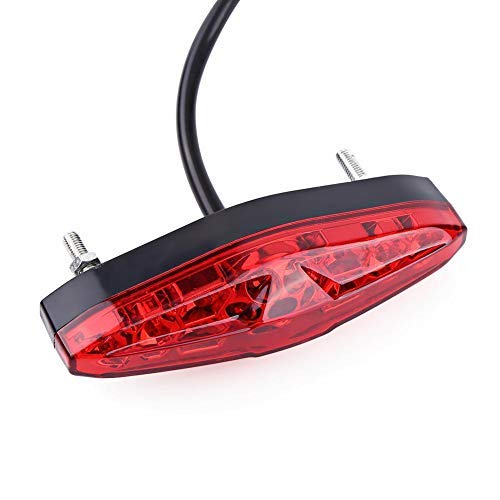 Keenso 12V Universal 15 LED Motorcycle Rear Tail Light Brake Stop Running Tail Light ATV Dirt Bike (B) B