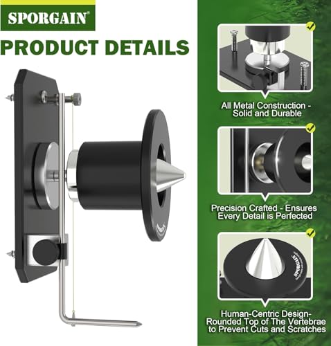 SporGain Lawn Care Essential Choice: Lawn Mower Blade Balancer and Blade Removal Tool Set Blue