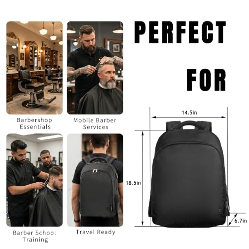 Barber Supplies Bag with USB & Headphone Port