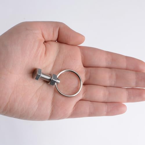INCREWAY M6 Bolts with Nuts Screw Kits, 24 Set Greenhouse Bolts and Rings Creates Hanging Anchor Points in Glazing Bar Channels to Plant Clips for Climbing Plants