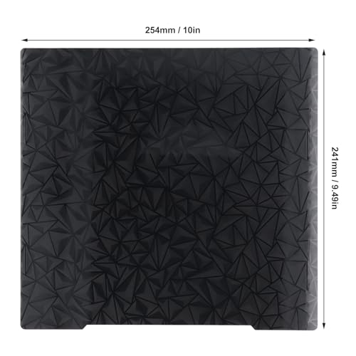 PEI Textured Double Sided Build Plate 254x241mm for Prusa I3 MK3 MK3S MK3S+ MK4 MK2.5S 3D Printer PLA ABS PETG TPU