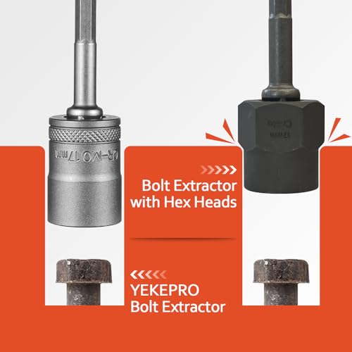 21PCS Bolt Extractor Set, 3/8" & 1/4" Drive Nut Remover 3/8''&1/4'', 21pcs