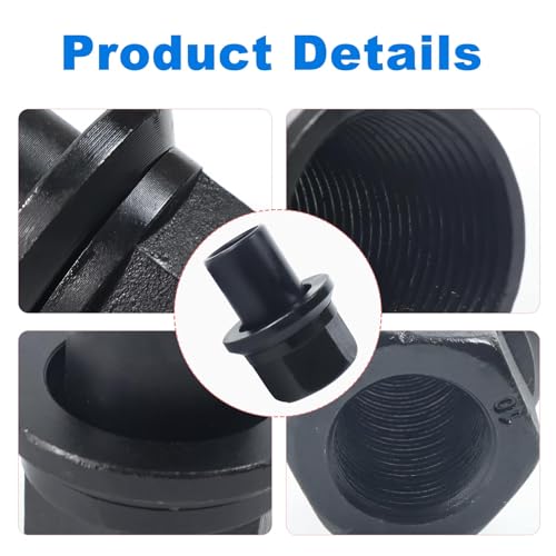 6 Pack Two-Piece 28mm Sleeve Wheel Lug Nuts Fit for Heavy Duty Semi Trucks 6