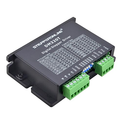 STEPPERONLINE Digital Stepper Motor Driver 0.3-2.2A 10-30VDC for Nema 8,11,14,16,17 Stepper CNC 3D Printer DM320T