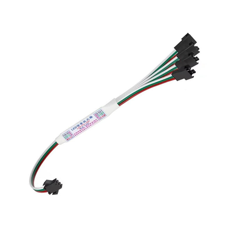 3 pin RGB WS2812B WS2811 16703 SK6812 WS2815 WS2813 IC TTL Amplifier 1 to 8/1 to 4 SPI Amplifier Signal Repeater for Full Color LED Strip (1 to 4) 1 to 4