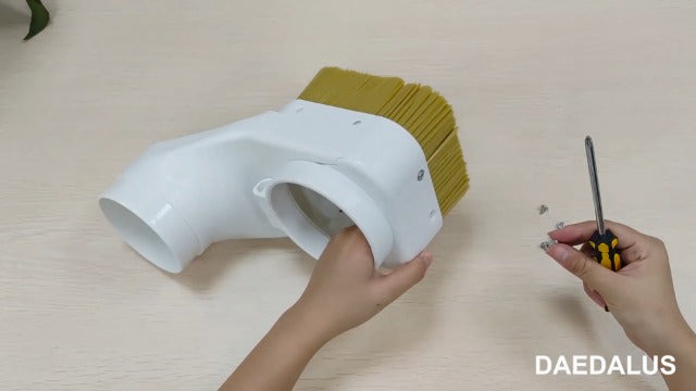 Daedalus NL330 CNC Dust Shoe, Spindle Dust Shoe Cover Cleaner for CNC Router 80 mm Spindle Motor Milling Machine Engraving Tool, White 80mm Dust Shoe