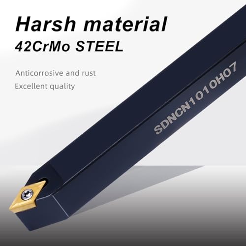 3/8" 10mm Indexable Lathe Turning Tool 21Pcs Kit for Turning 7pcs 3/8" 10mm Shank +14pcs Inserts