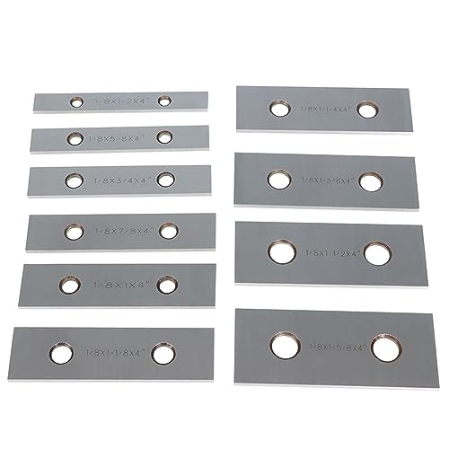 10-Pack 1/8In Thick 4In Long Steel Parallel Set .0002In Hardened Precision Machinist Tools
