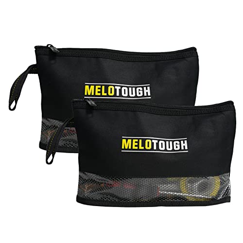 MELOTOUGH 1 Pack Tool Holster Cordless Drill Holster/Hook Single + 1pack Multi Tool Pouch Small Tool Bag Zipper Bag Zipper Pouches