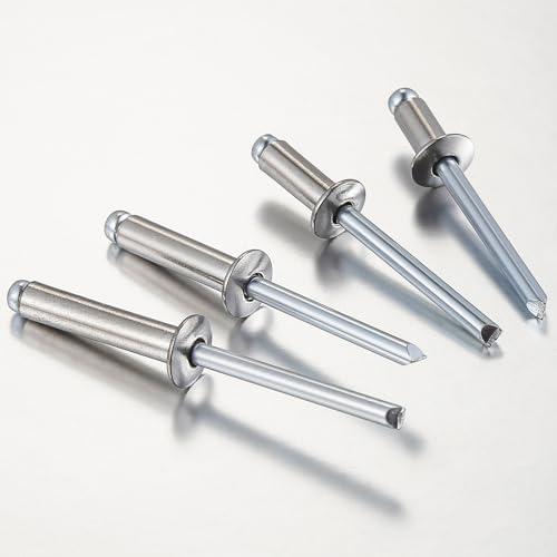 Wensilon (250Pcs) 3/16"x1/2" stainless steel blind pro Rivets,Steel handle and stainless steel mandrel 3/16"x1/2"