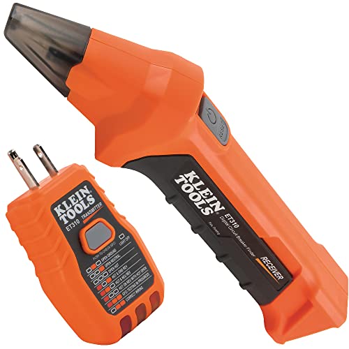 Klein Tools ET310 AC Circuit Breaker Finder with Integrated GFCI Outlet Tester & NCVT1P Voltage Tester, Non-Contact Voltage Detector Pen, 50V to 1000V AC, Audible and Flashing LED Alarms, Pocket Clip