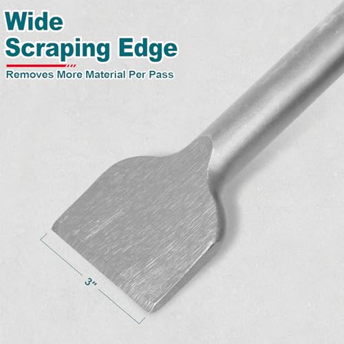 Wide Tile Chisel Bit Scrapping Chisel 65A Shank Hex