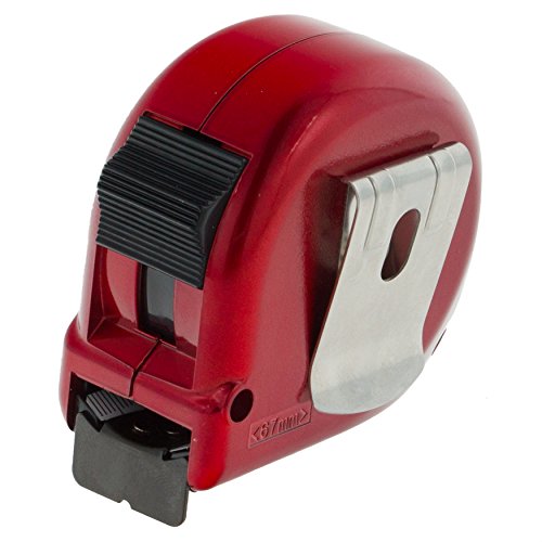 Tajima H1550MW Class 1"Hi Lock Measuring Tape, Red, 5 mx 25 mm