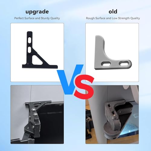 Upgrade Front Door Mounting Kit for BambuLab P2S: 180/270° Adjustable Rotation Pivot Metal Hinge Replacement with Tools 3D Printer Accessories