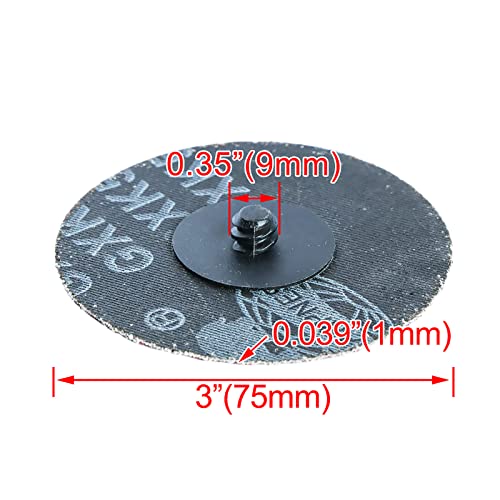 3" inch Sanding Disc R-Type Sandpaper Quick Change Disc,Surface Conditioning Grinding Pad Abrasive Disc (120) 120