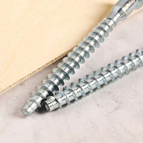 100PCS M7x70mm Hex Socket Countersunk Head Self Tapping Connecting Screws Allen Flat Head Furniture Confirmat Screws Carbon Steel Zinc Plated