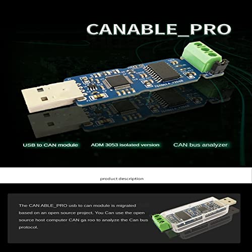 CANable USB to Converter Module CAN Canbus Debugger Analyzer Adapter Candlelight ADM3053 Insulated Version CANABLE PRO