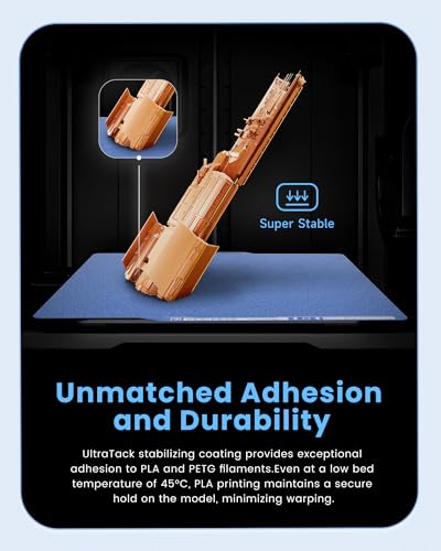 YOOPAI Build Plate for Bambu Lab P2S, P1S, A1, X2D, X1C, P1P, X1E 3D Printers, Double-Sided UltraTack Cool Plate for Low-Temperature Printing, Fine-Textured Spring Steel Sheet, 257x257mm Blue