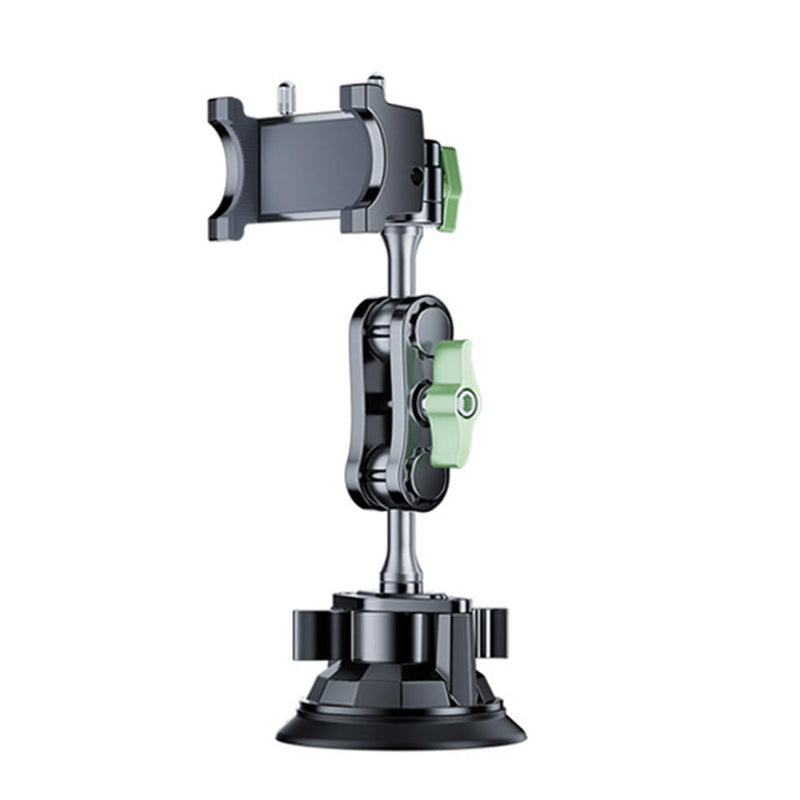 Suction Cup Phone Mount, Ultra-Stable Phone Holder for Vlog Shooting, 360 Rotation for Windshield, Roof Glass, Car Window, Fit for All Smartphones