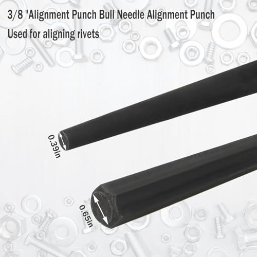 22017 3/8-Inch Line-Up Punch,Cone 7/8” to 3/8”，15” Long 1 Pack