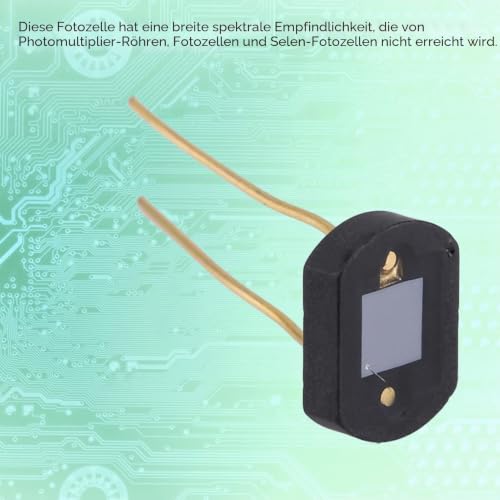 TOPINCN Silicon Photo Diode, Silicon Photocell Photoresistor Electronic Components 2DU3 Silicon Photodiode Detector for Visible Light