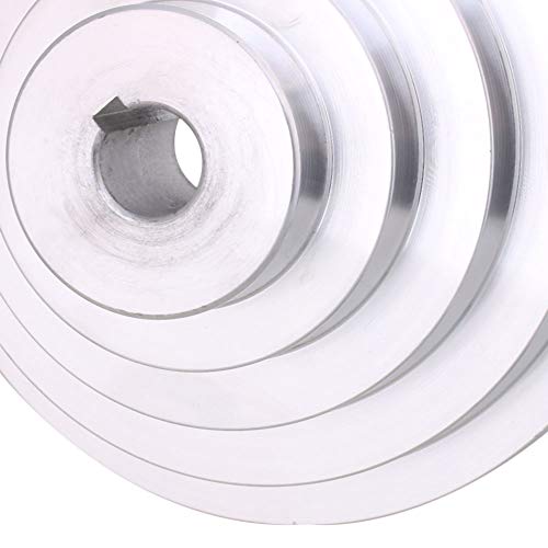 19mm Bore 54mm-150mm Outter Dia Aluminum 5 Slot A Type V-Shaped Pagoda Pulley 5 Step Pulley Belt 12.7mm Belt Width