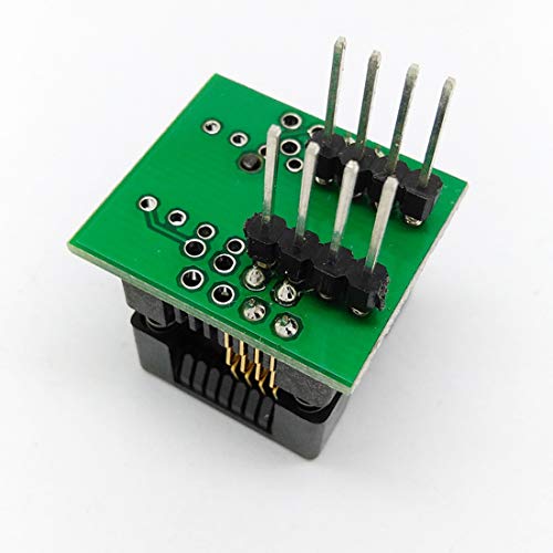 Hailege 2pcs SOIC8 SOP8 to DIP8 EZ Programmer Adapter Socket Converter Module with 150 mil Wide Body Seat Programmer Adapter Socket